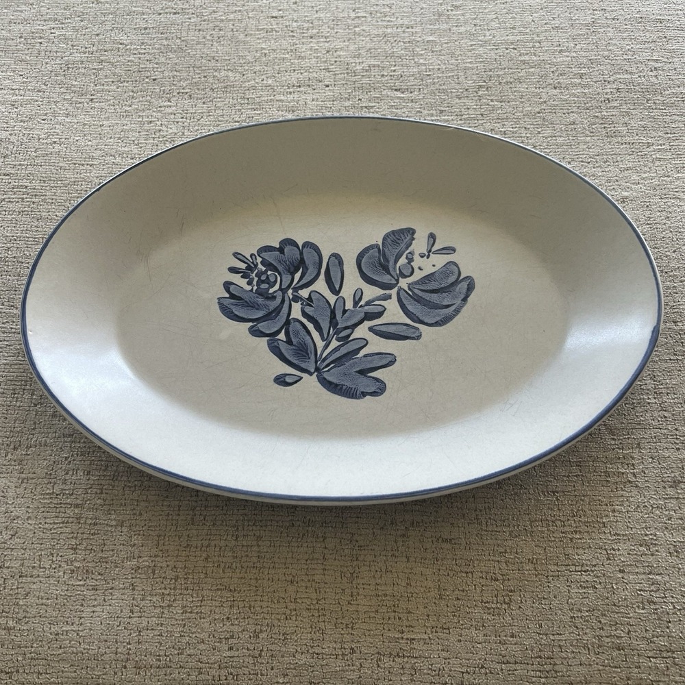 Pfaltzgraff Yorktowne Vintage Stoneware Oval Serving Platter Cottage Core